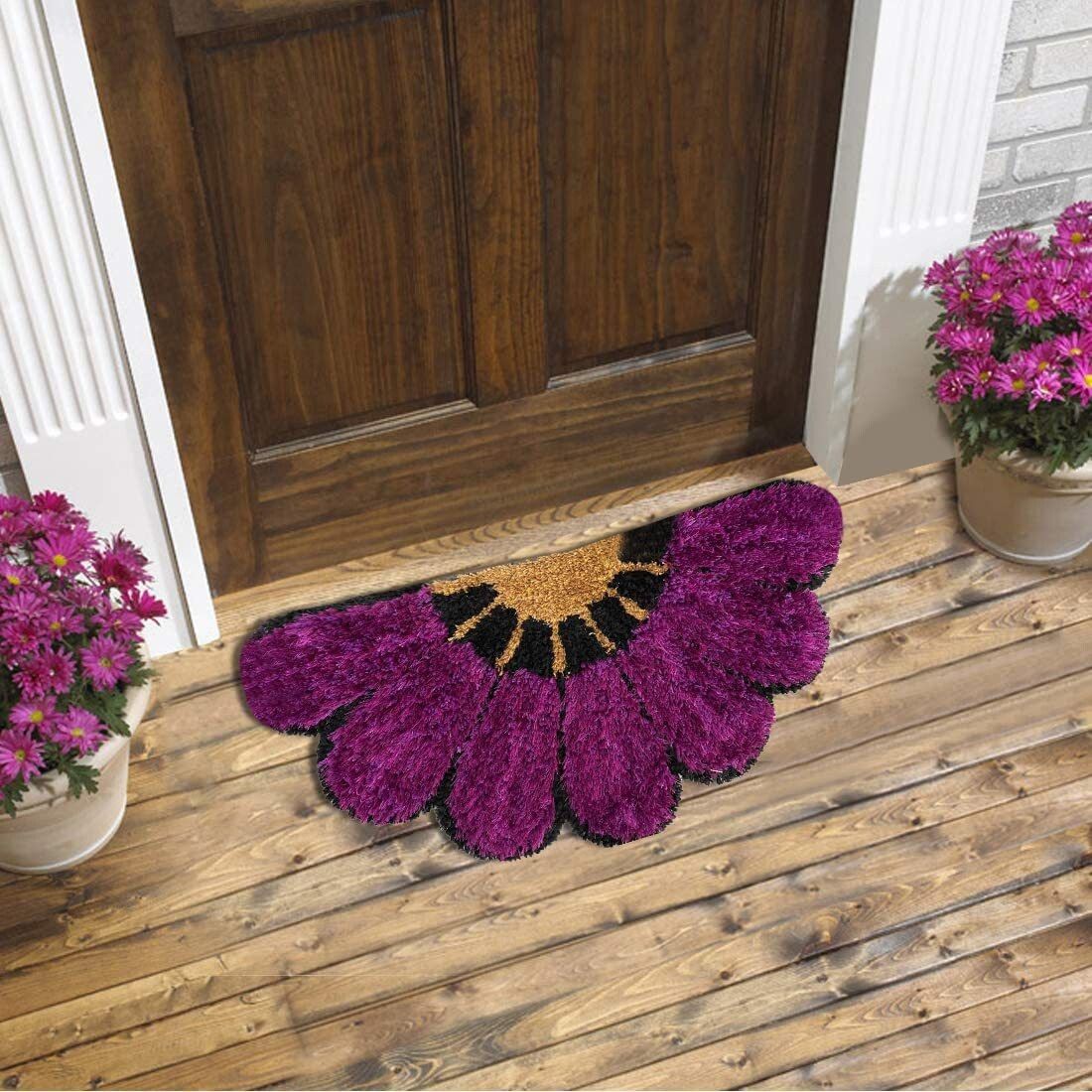 Half Sunflower Shaggy Bedside RUG Beautiful Bedside RUNNER Indoor and Outdoor Rug Pad-image-41