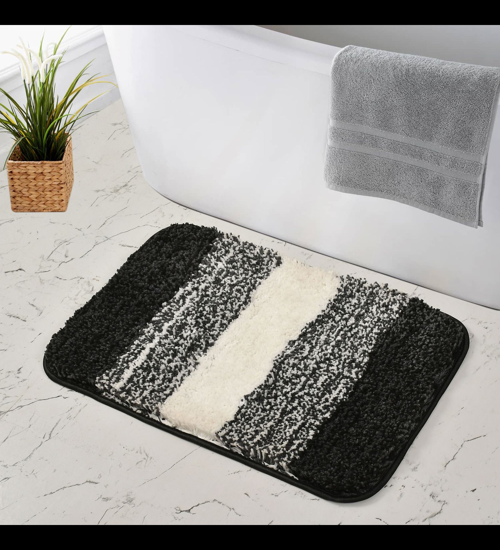 morvexa living Microfiber Bathroom Mat-picture-23