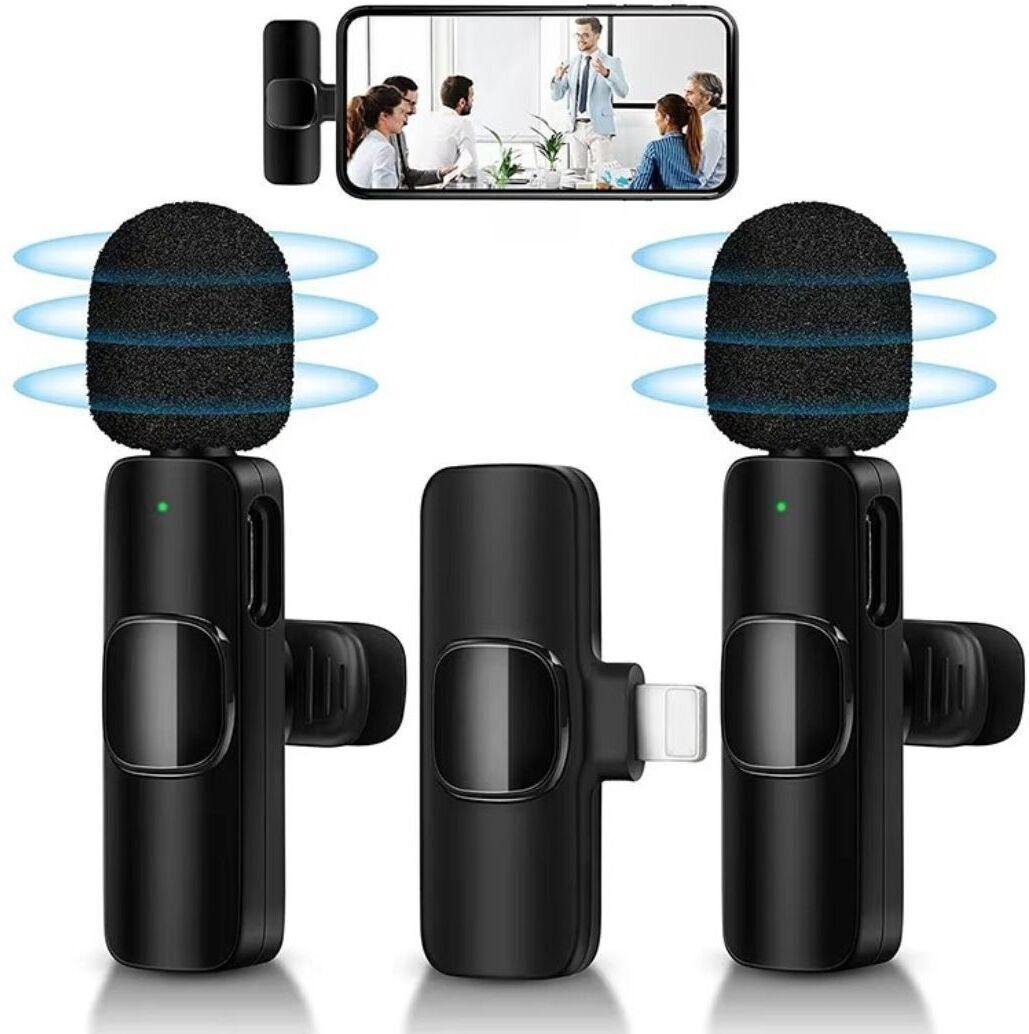 GADGETSWEAR AI K9 Wireless Lavalier Microphone, Collar Mic for YouTube, Bluetooth for Type-C Camera Microphone-picture-12