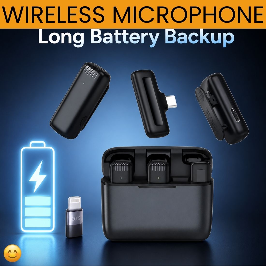frony Wireless Lapel Microphone With Charging Case For YouTube, Video RecordingYX376 Microphone-picture-14