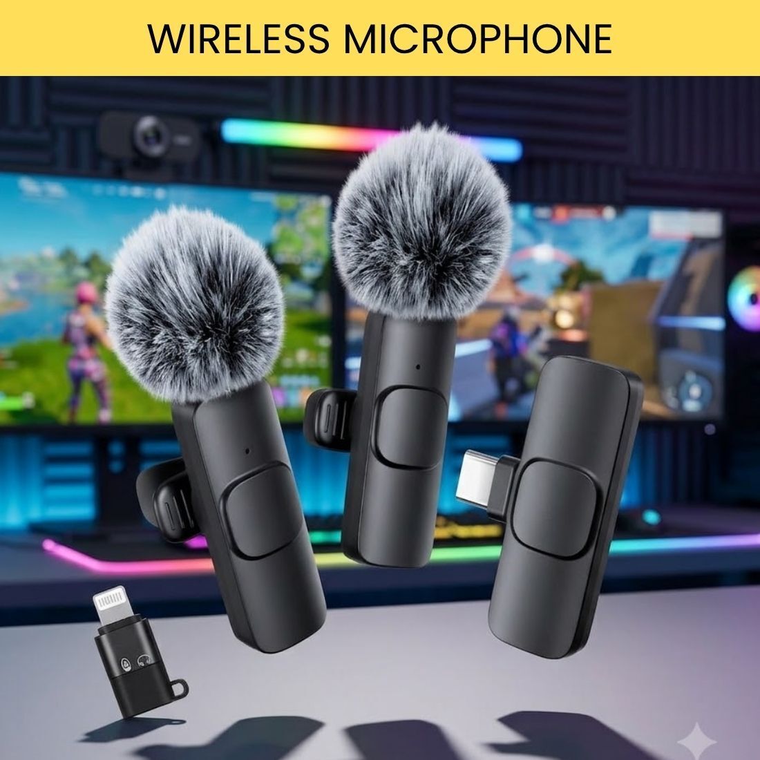 clairbell Dual Wireless Mic for YouTube Vlog Podcast Recording with ANC DX197 Microphone-picture-41