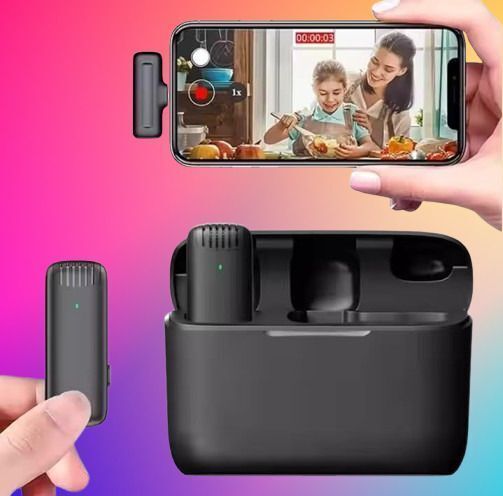 Superworld Best J13 Dual Wireless Microphone Noise Reduction Lapel Mic With Charging Case Camera Microphone-image-18