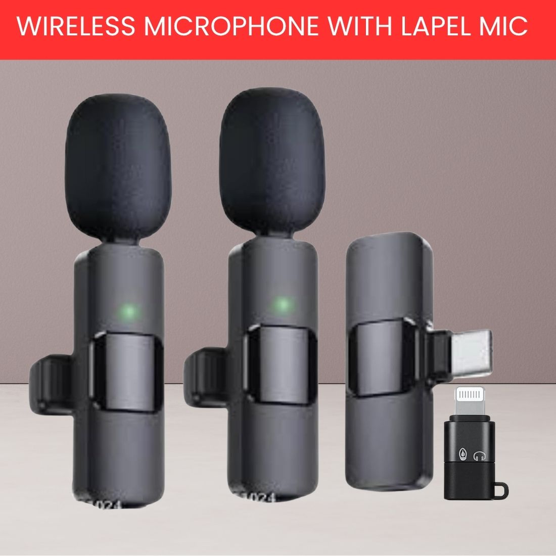 clairbell K9 Dual Wireless Lavalier Microphone for Interviews/Vlogging/ YouTube/ReelsQW223 Microphone-picture-10