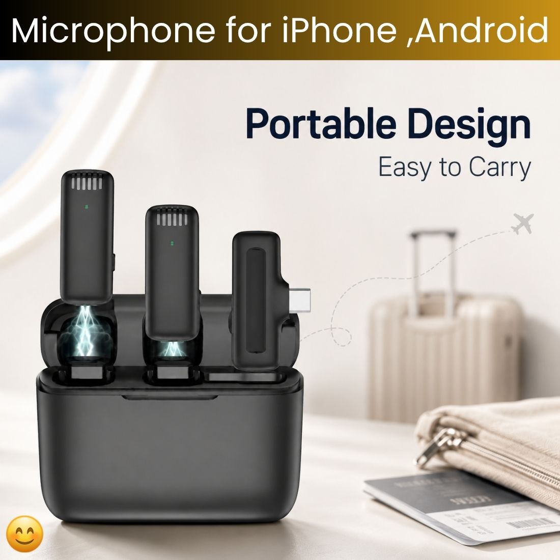 clairbell Wireless Lapel Microphone With Charging Case For YouTube, Video RecordingTX194 Microphone-picture-16
