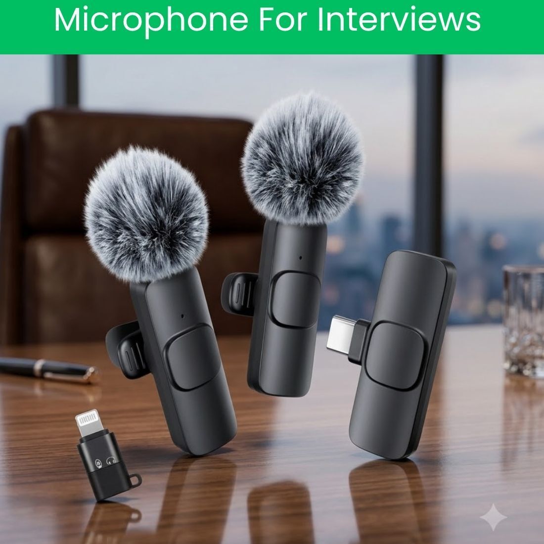 Dual Wireless Mic for YouTube Vlog Podcast Recording with ANC SB430 Microphone-image-1