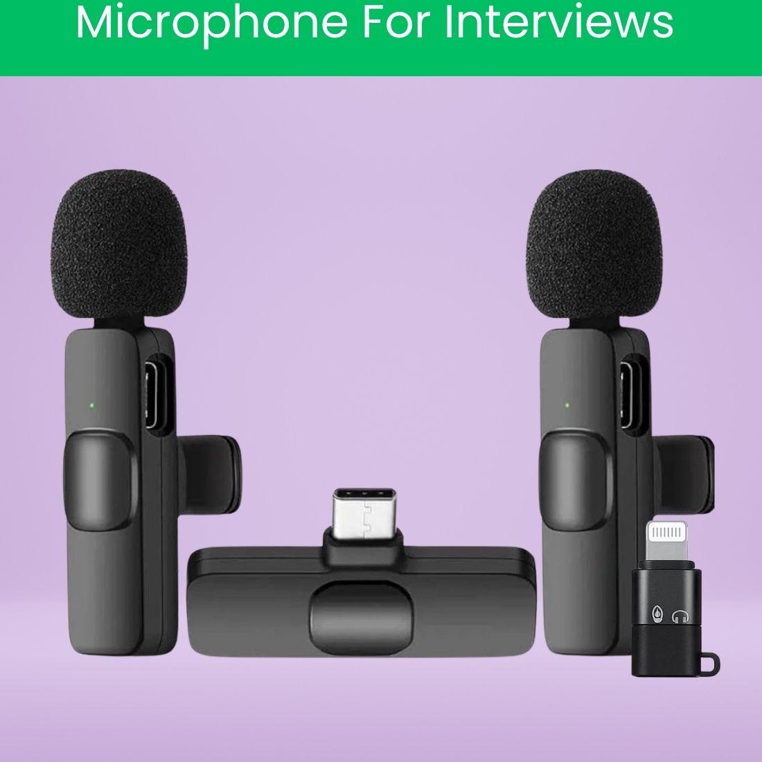 clairbell K9 Dual Wireless Lavalier Microphone for Interviews/Vlogging/ YouTube/ReelsQW364 Microphone-picture-11