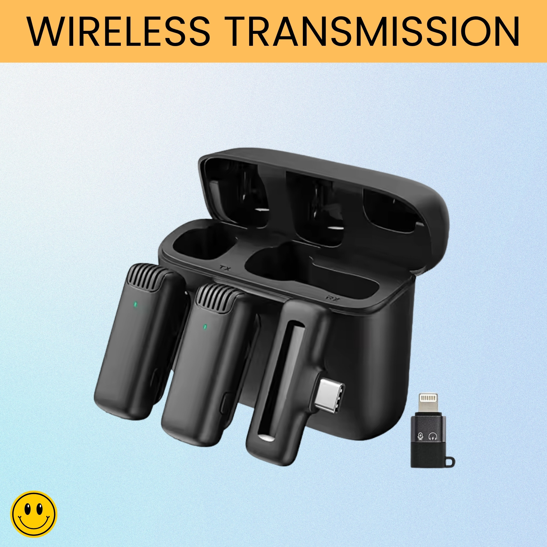 sacro J13 Wireless Microphone With Coller Mic Noise Reduction for Youtube/VloggingP21 Microphone image 1