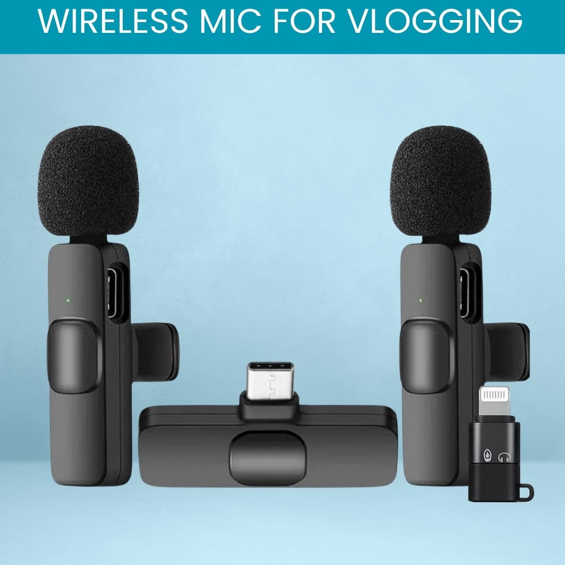 frony K9 Dual Wireless Lavalier Microphone for Interviews/Vlogging/ YouTube/ReelsWQ251 Microphone-picture-34
