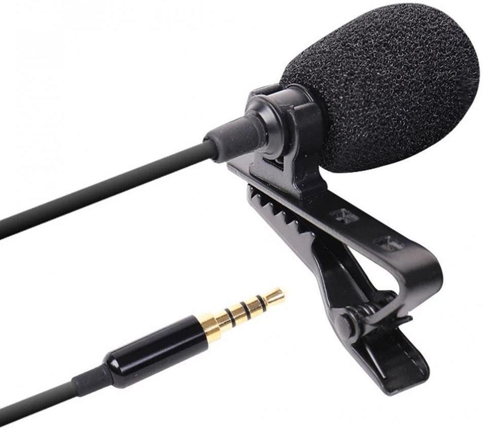 Kelso Lapel Microphone Clip on Lapel Mic Professional Lavalier Microphone Collar Mic Camera Microphone