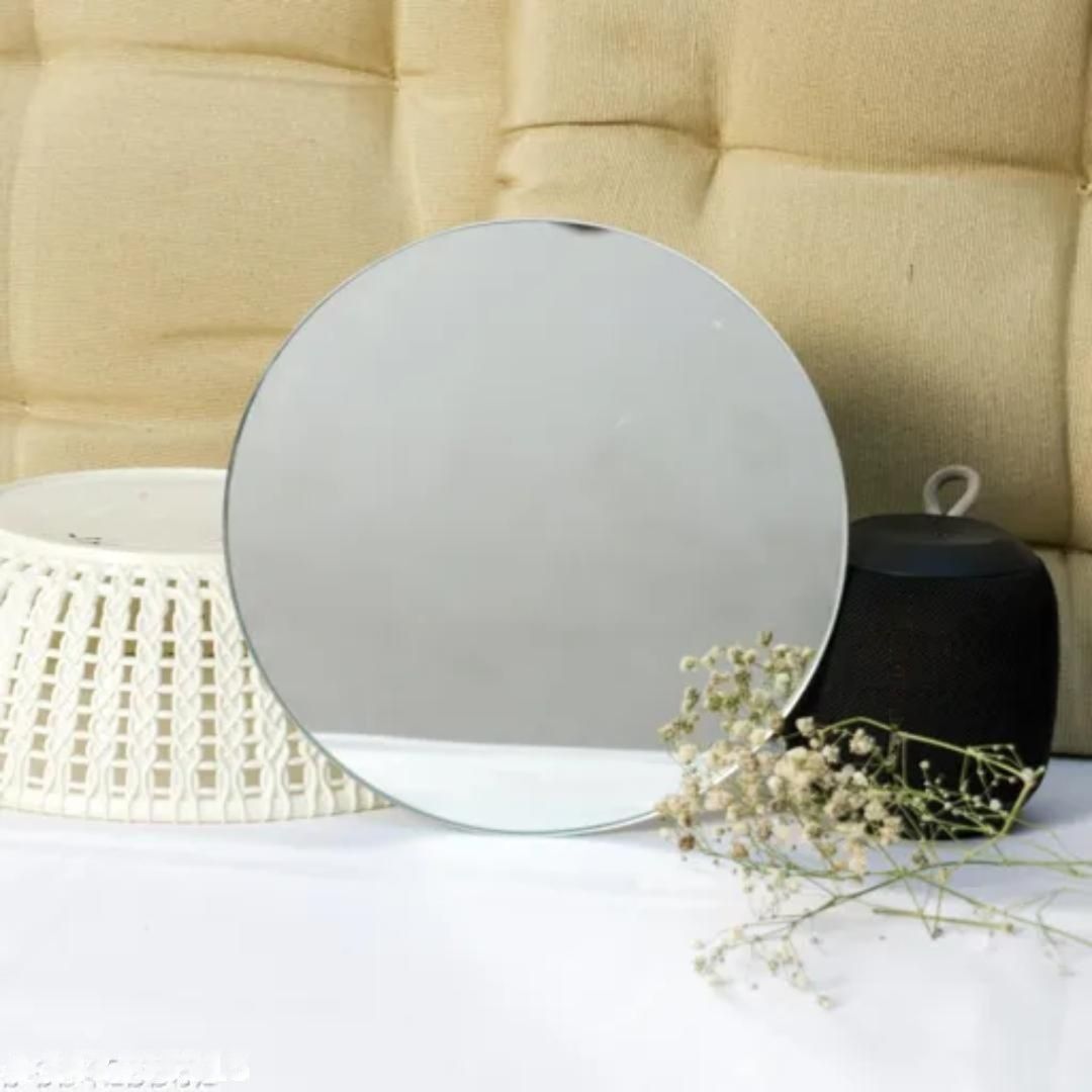 aryaansh Home & Office living room decorative mirror 3mm 8x8 inch Smail Glass Bathroom Mirror-picture-18