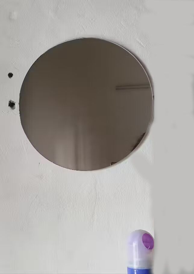 Elegant Frameless Glass Mirror Minimalist Home Decoration 12 Inch Bathroom Mirror-image-6