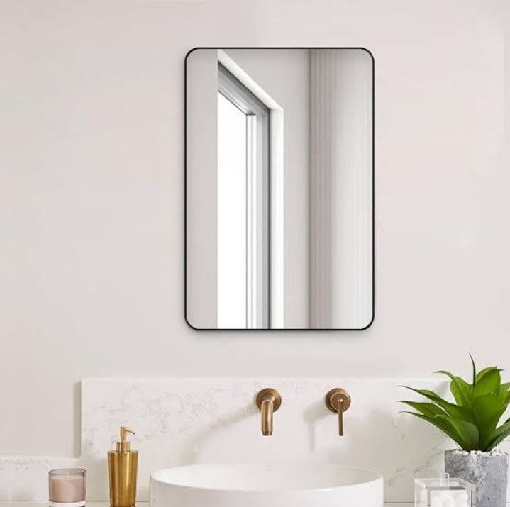 ssworld 12" x 18" Inch Rectangular Mirror-312 Bathroom Mirror-picture-11