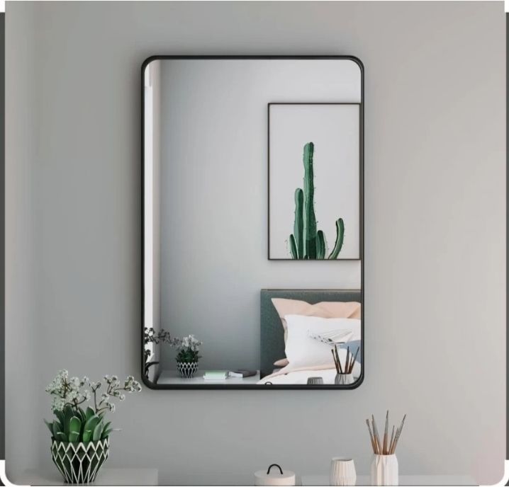 ssworld 12" x 18" Inch Rectangular Mirror-307 Bathroom Mirror-picture-13