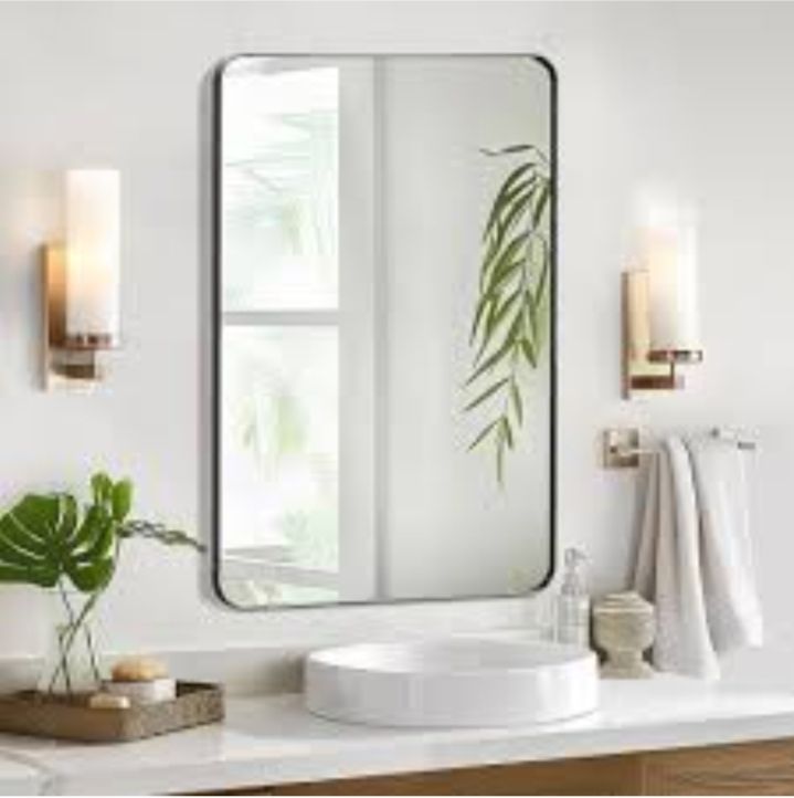 ssworld 12" x 18" Inch Rectangular Mirror-302 Bathroom Mirror-picture-12