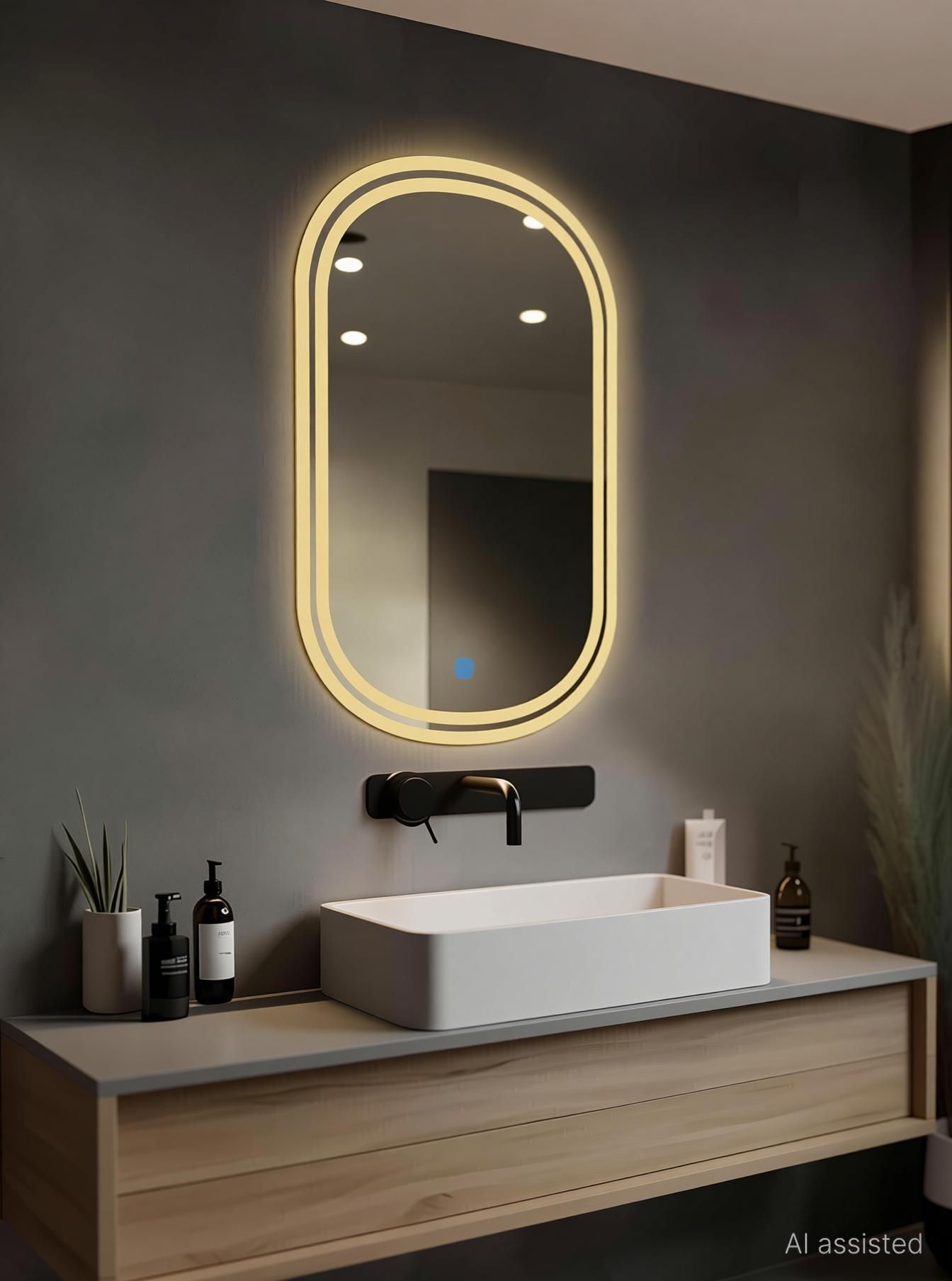 SHOP_Capsul LED Mirror For Bathroom Size 18x24, Decorative Mirror with Lights Bathroom Mirror-image-14