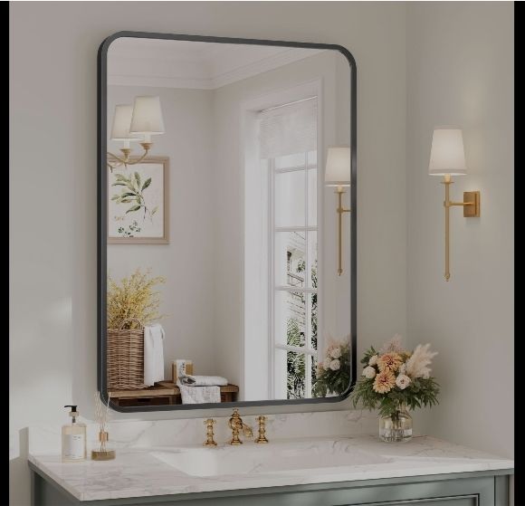 ssworld 12" x 18" Inch Rectangular Mirror-308 Bathroom Mirror-picture-14