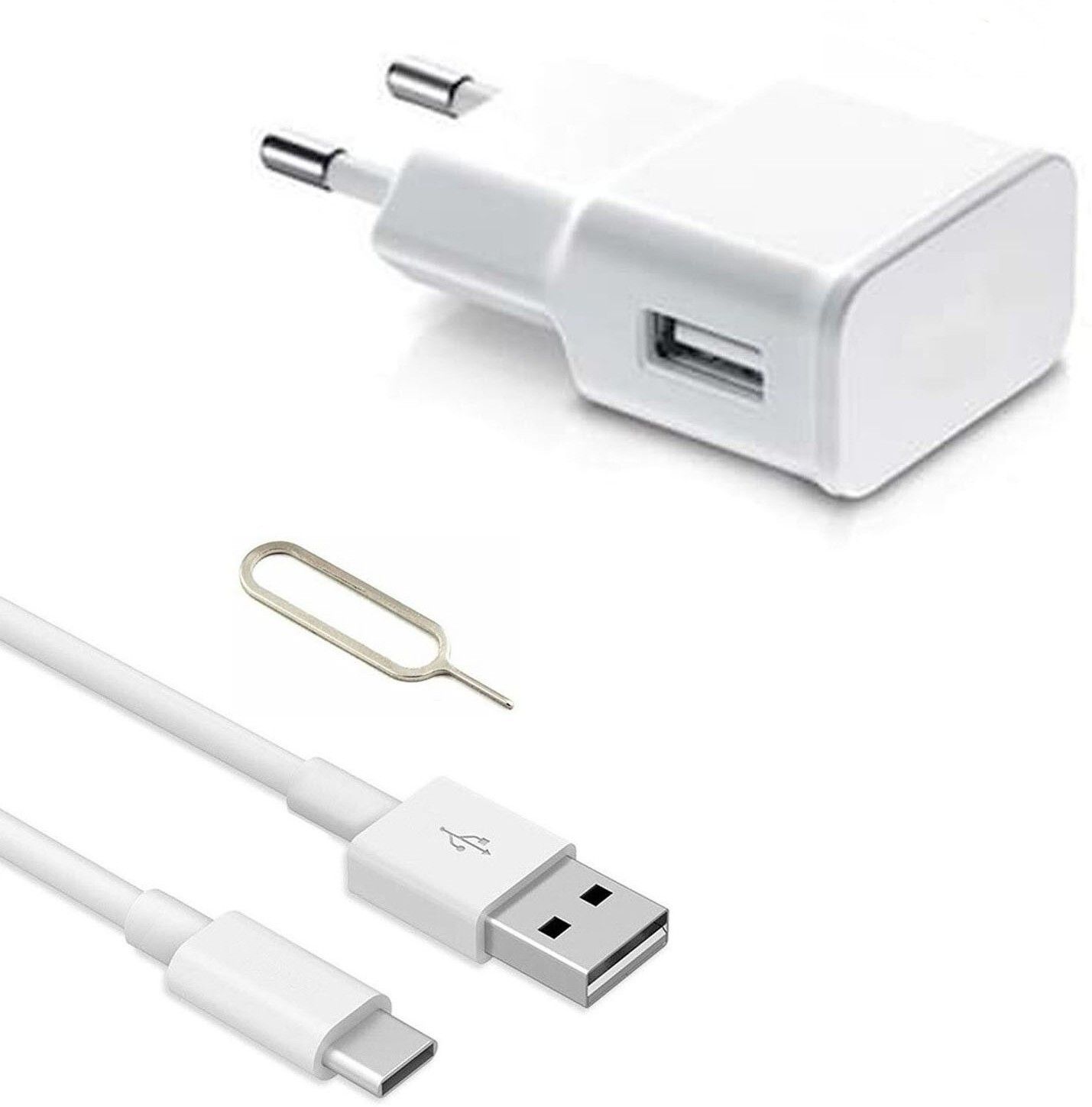 Wall Charger Accessory Combo for Samsung Galaxy M02s Fast Charger Original Adapter like Wall Charger and Mobile Power Adapter Cable Android Smartphone Charger High Speed Travel Charger With 1 Meter TYPE- C USB Data Transfer Cable-image-17
