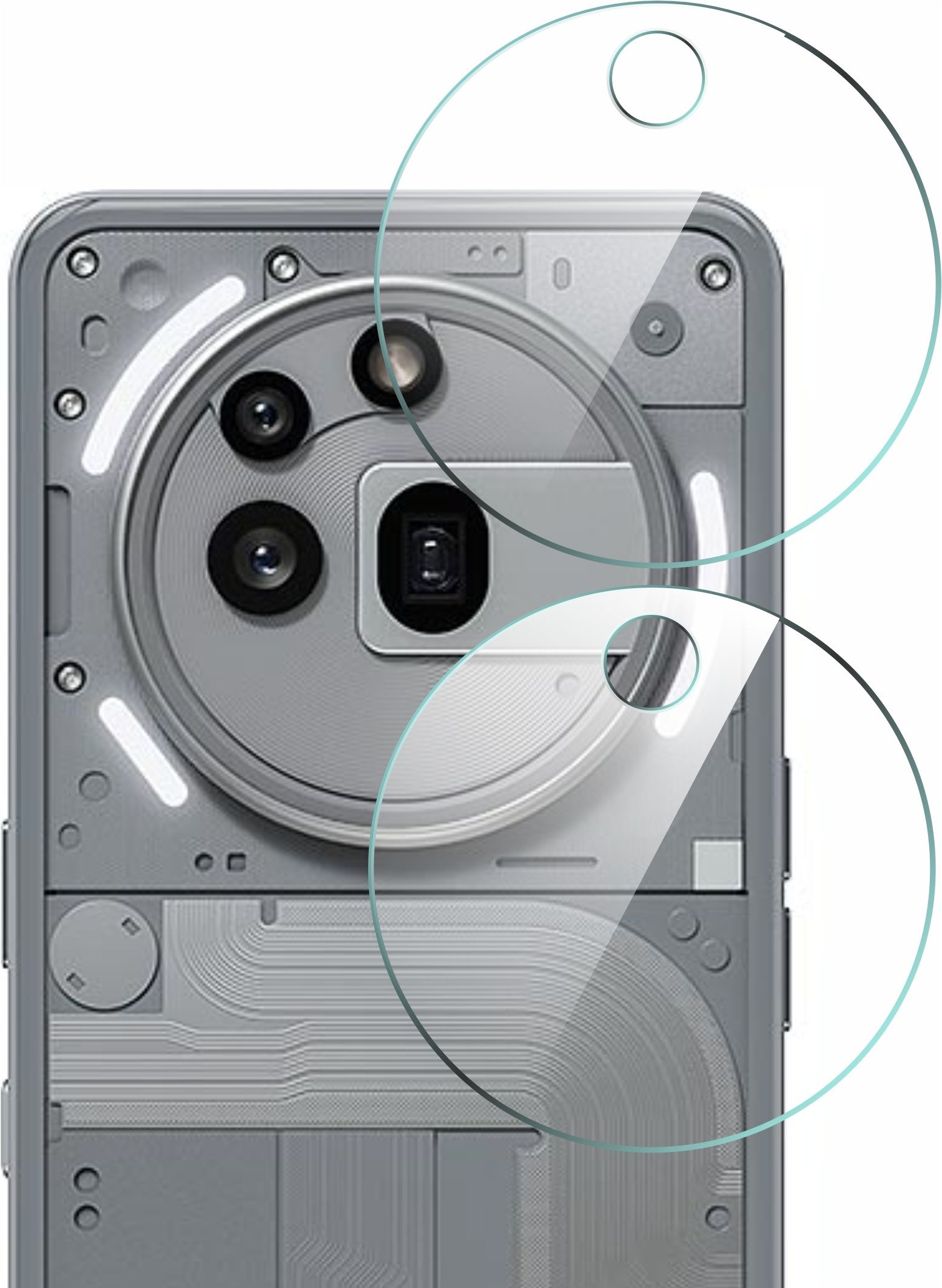 Shaku Back Camera Lens Glass Protector for Nothing Phone 3A Pro 5G With 9H Hardness, Anti-Shock, Air Bubble Free, Ultra HD