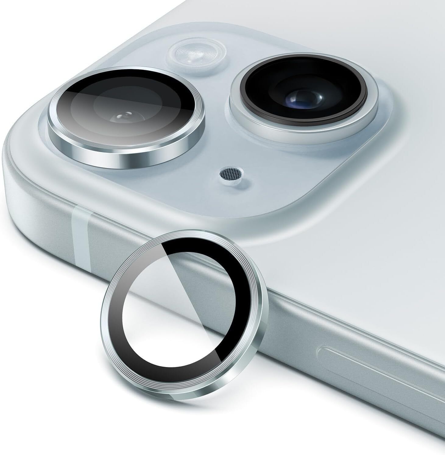 CHICCASA Camera Lens Protector for Apple iPhone 15