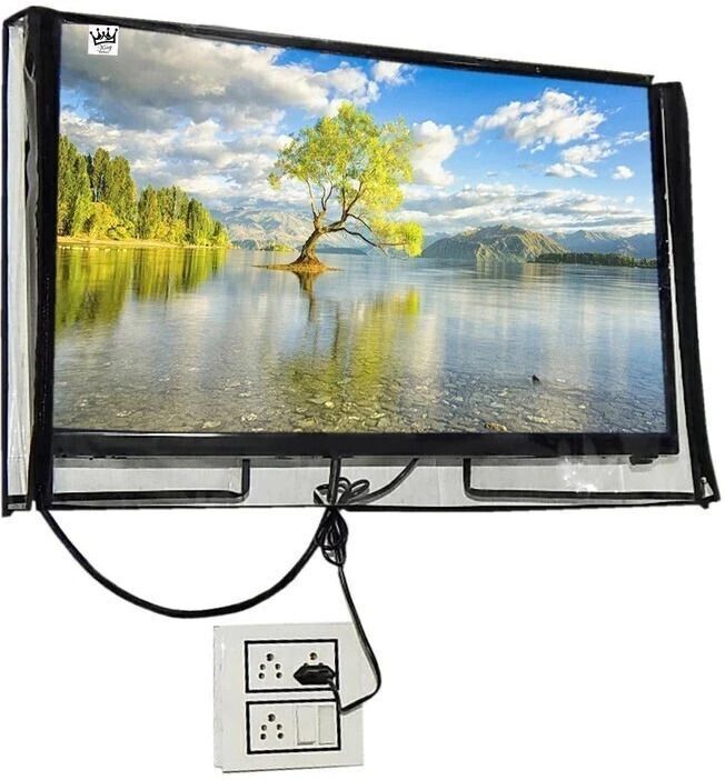 Kamat Décor for 32 inch Thomson, KODAK, Sony, Samsang, Mi 32 Inch Led TV Cover - TV_Transparent-32inch-image-7