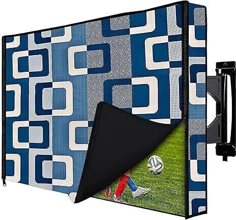 Kamat Décor for 32 inch Thomson, KODAK, Sony, Samsang, Mi Inch Led TV Cover - 32 INCH-TV-COVER-BLUE BOX-image-38
