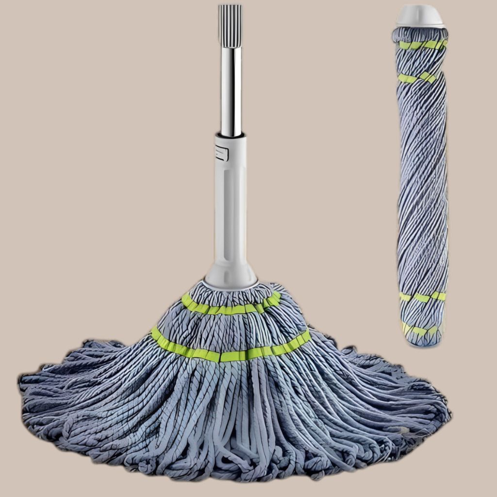 mvtrading Premium Cotton Floor Mop for Deep Cleaning and Daily Home Care Wet & Dry Mop-picture-20