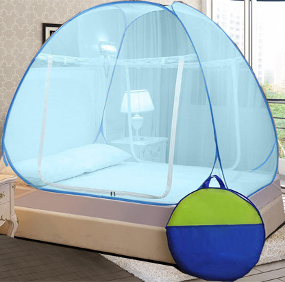 didhiti Polyester Kids Washable BLUE-FF-CCC mosquito net cloth machhardani bachchon mosquito net with metal sta Mosquito Net image 1