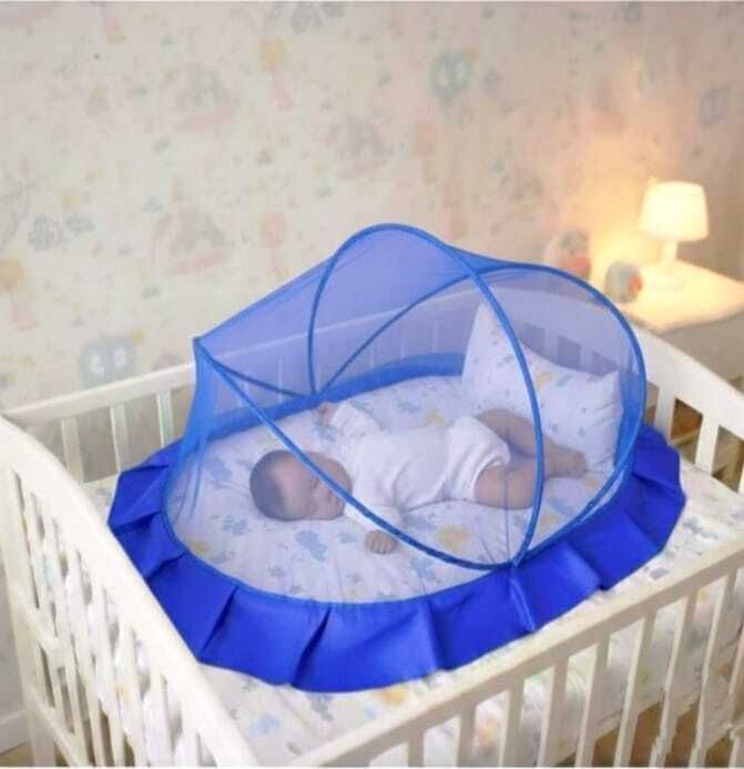 aasthanet Portable Popup Baby Mosquito Net – Foldable Infant Crib with Breathable Mesh Nylon Washable Kids Mosquito Net-picture-32