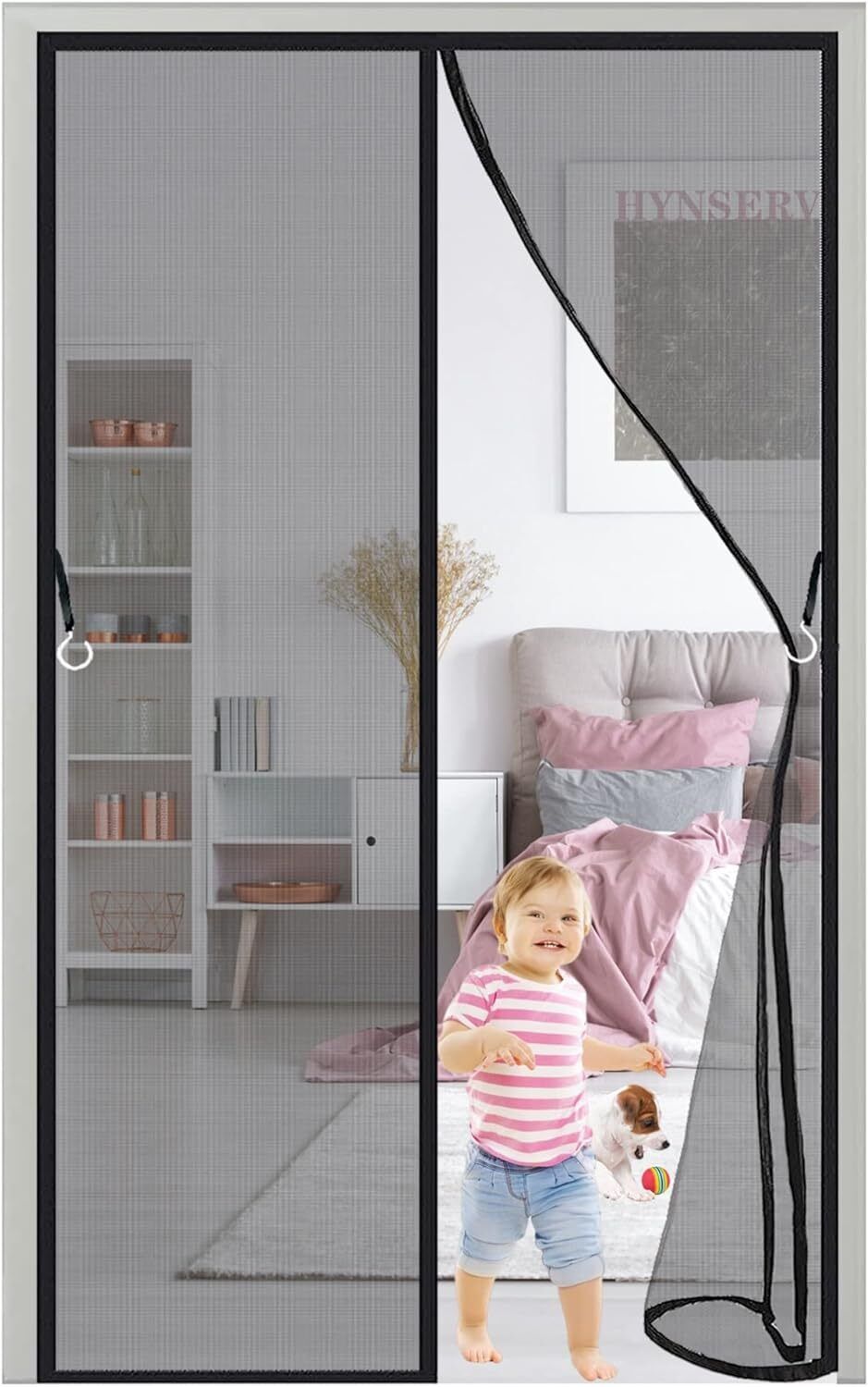 Screen Door Mesh Magnetic Screen Door in Best Quality Material REO11 HDPE - High Density Poly Ethylene Washable Infants Mosquito Net-image-45