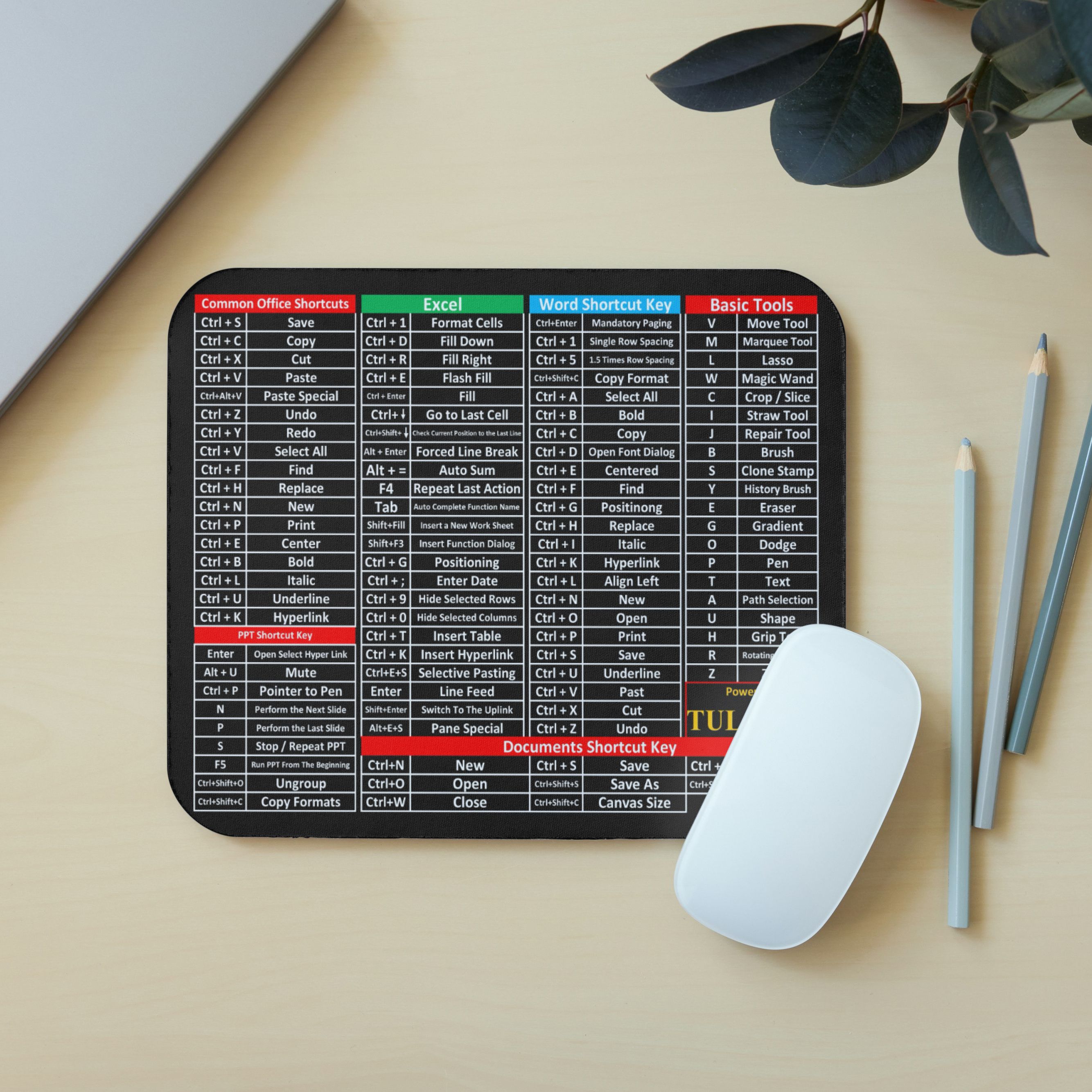 E-DUNIA Portable Desk Mat for Shortcut Key Laptop Extended Mouse Pad for Office Mousepad Mousepad-image-44