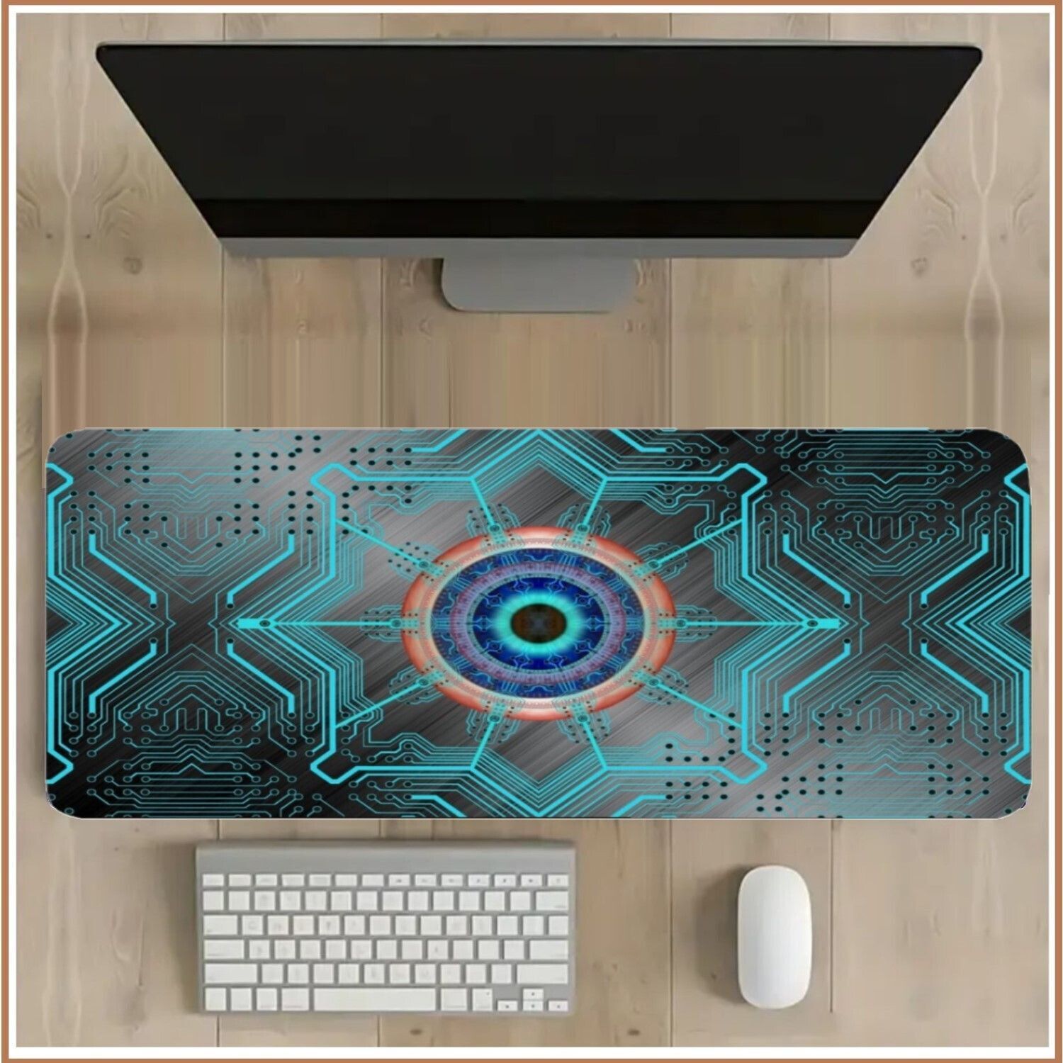 Gyanvi Large Rubber Base Desk Mat, Anti-Slip Keyboard Pad, Large Cheat Sheet Mouse Pad Non Slip Base Dual Sided Mousepad-image-30