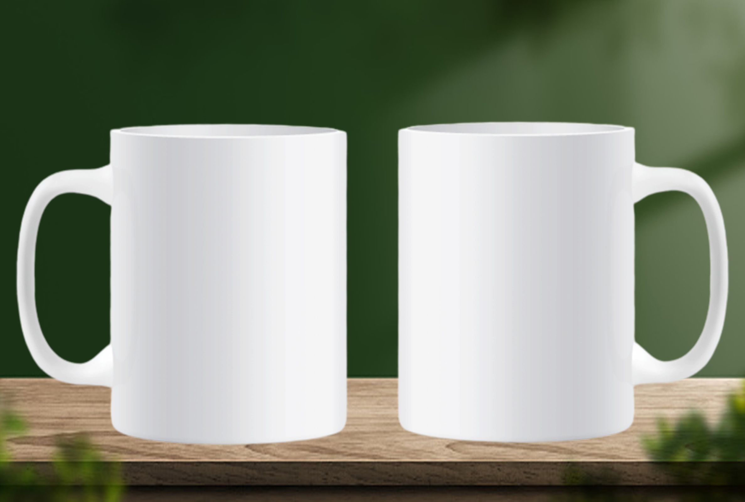 Set of 2 Plain White mug for Tea & Coffee Ceramic Coffee (350 ml, Pack of 2) Ceramic Coffee Mug