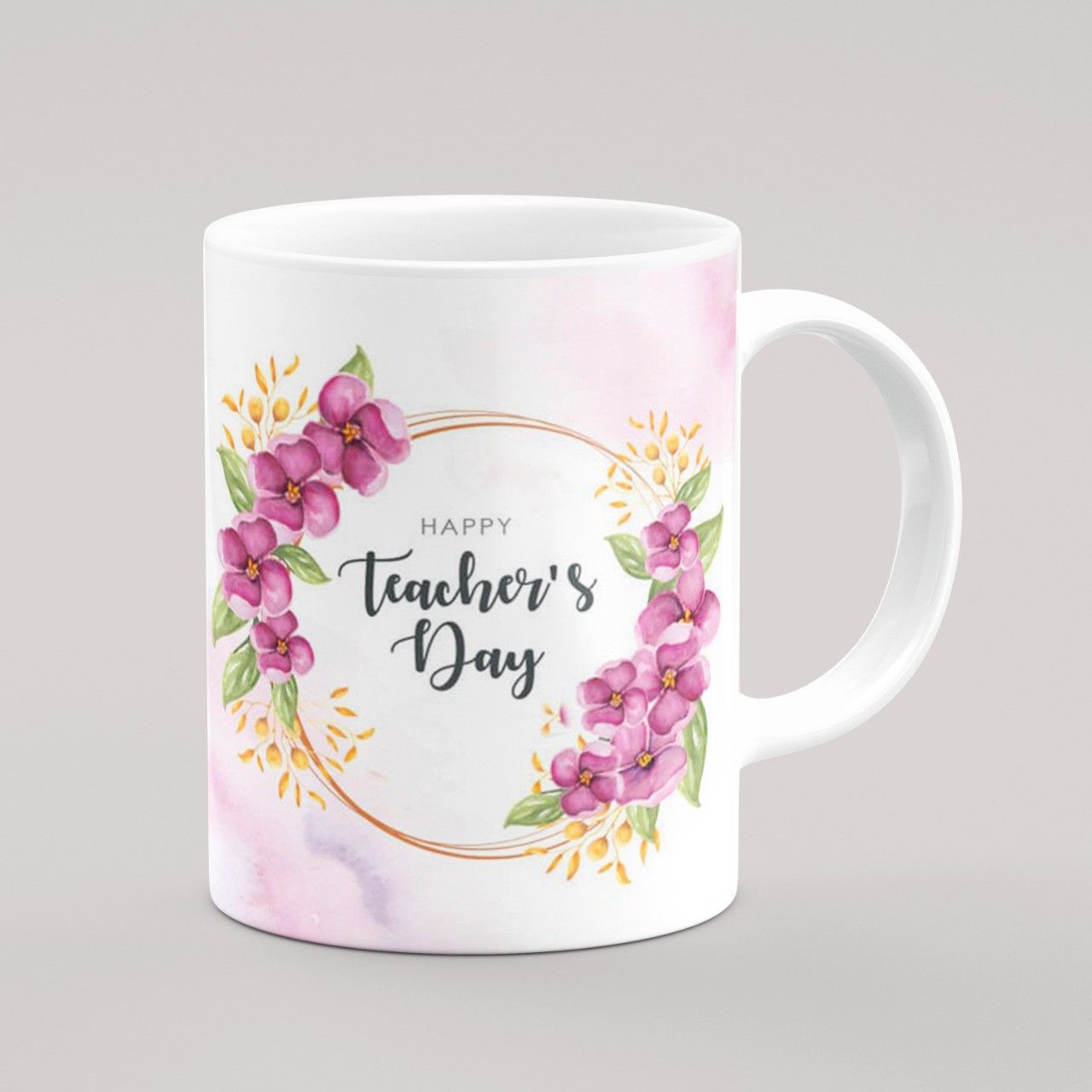 gift4you Happy Teacher's Day - Colorful Printed Gift for Teacher Ceramic Coffee Mug-picture-1