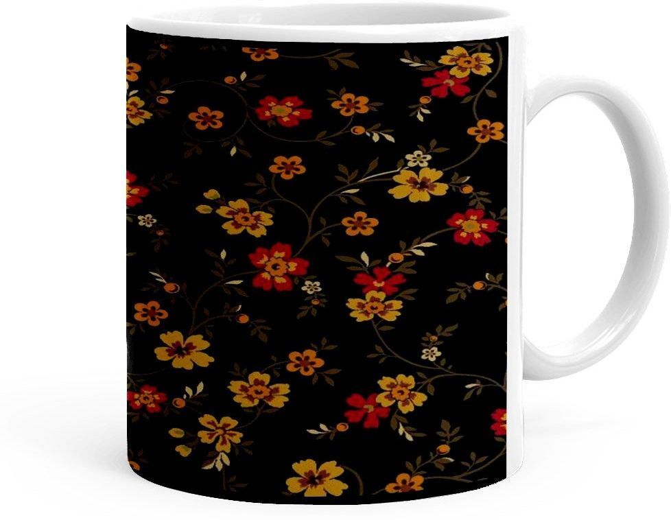 Flower Theme(kg-jan-11798P) Ceramic Coffee Mug-image-12