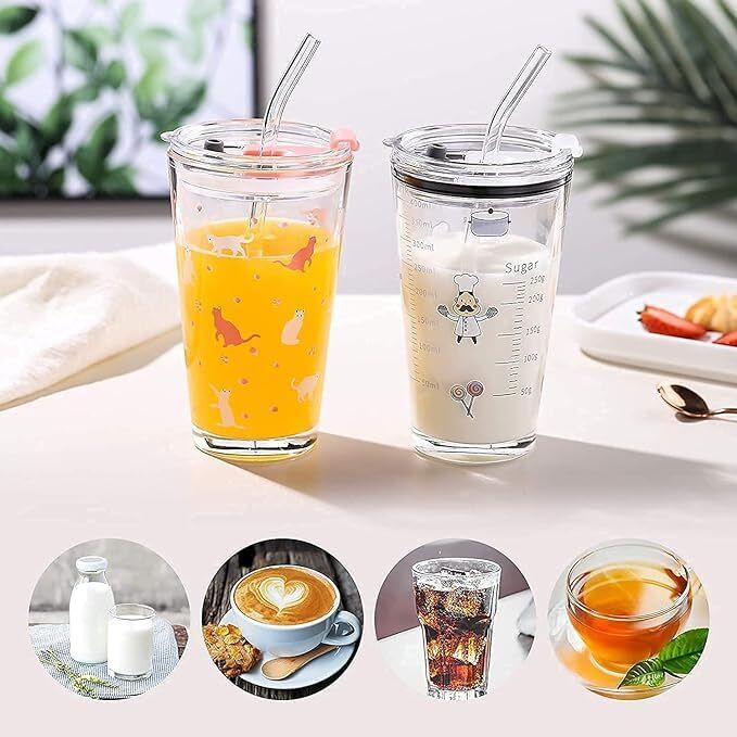 Coffee Mug Travel Sipper Bottle for Juice Cocktail Milkshake Iced-image-37