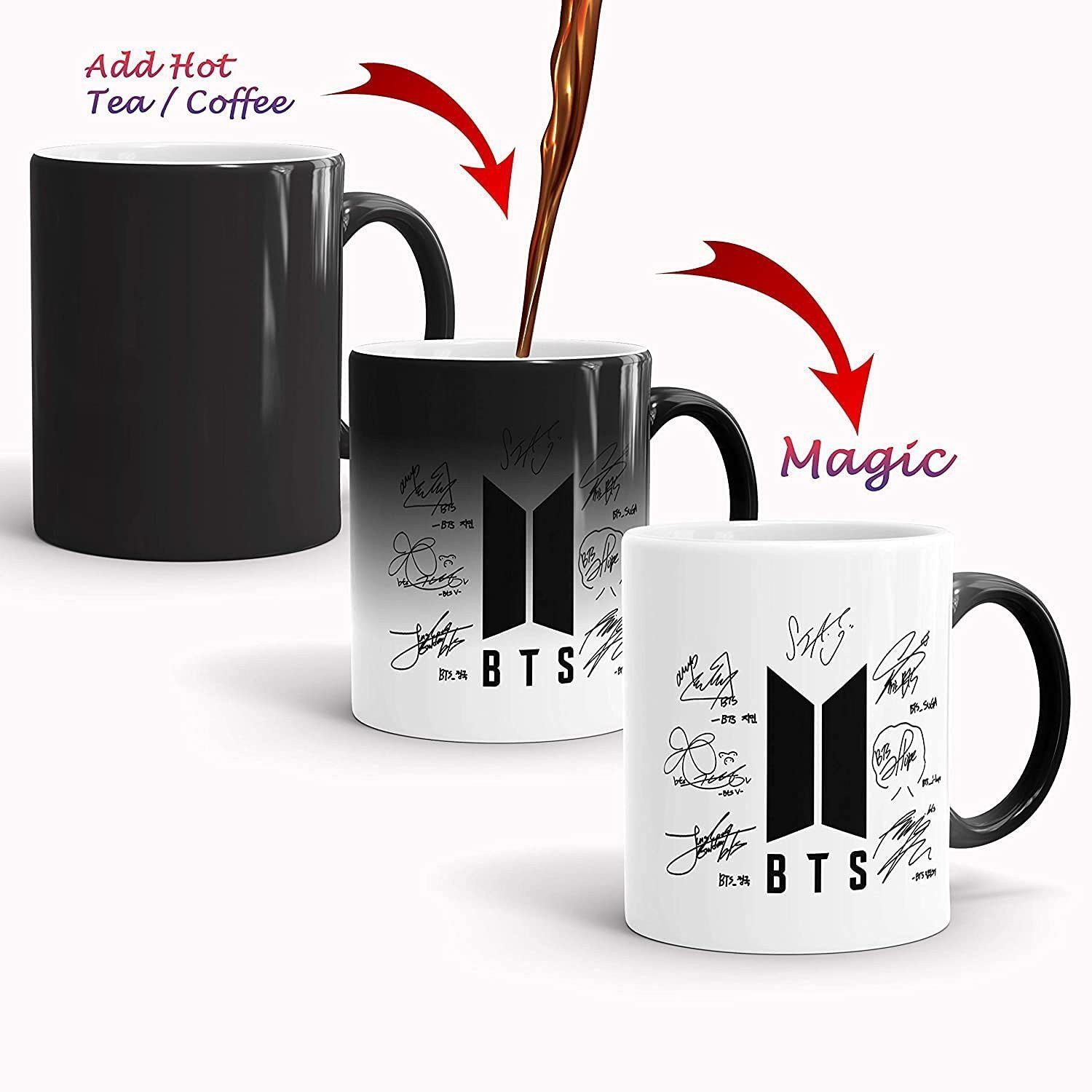 manorath Ceramic BTS Signature Color Changing Coffee | Magic Coffees for Friends Ceramic Coffee Mug-picture-26