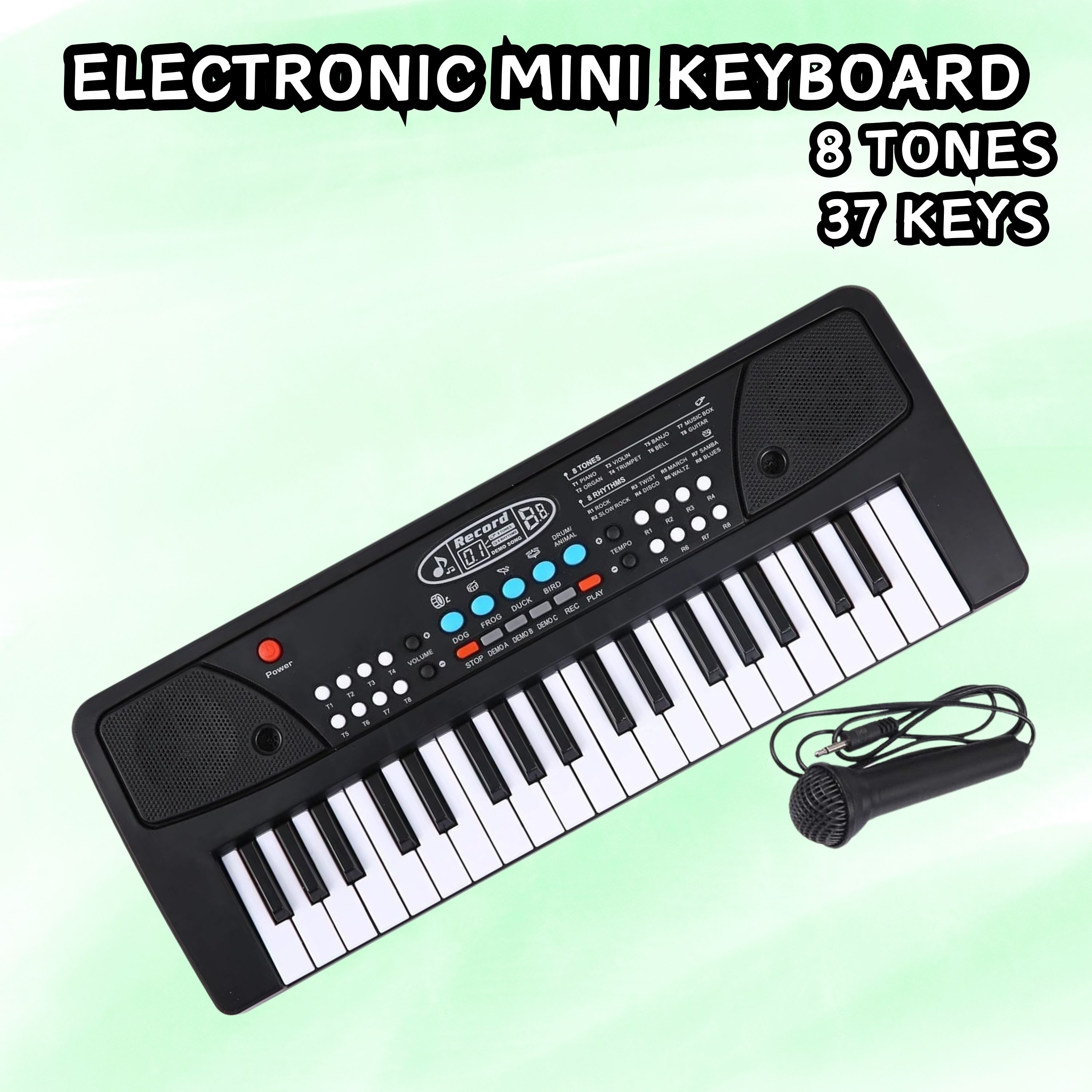 frony (Piano Keyboard) Toy with 37 Key, Recording and Mic, Adapter for DC Power B446 (Piano Keyboard) Toy with 37 Key, Recording and Mic, Adapter for DC Power B446 Analog Portable Keyboard-picture-39
