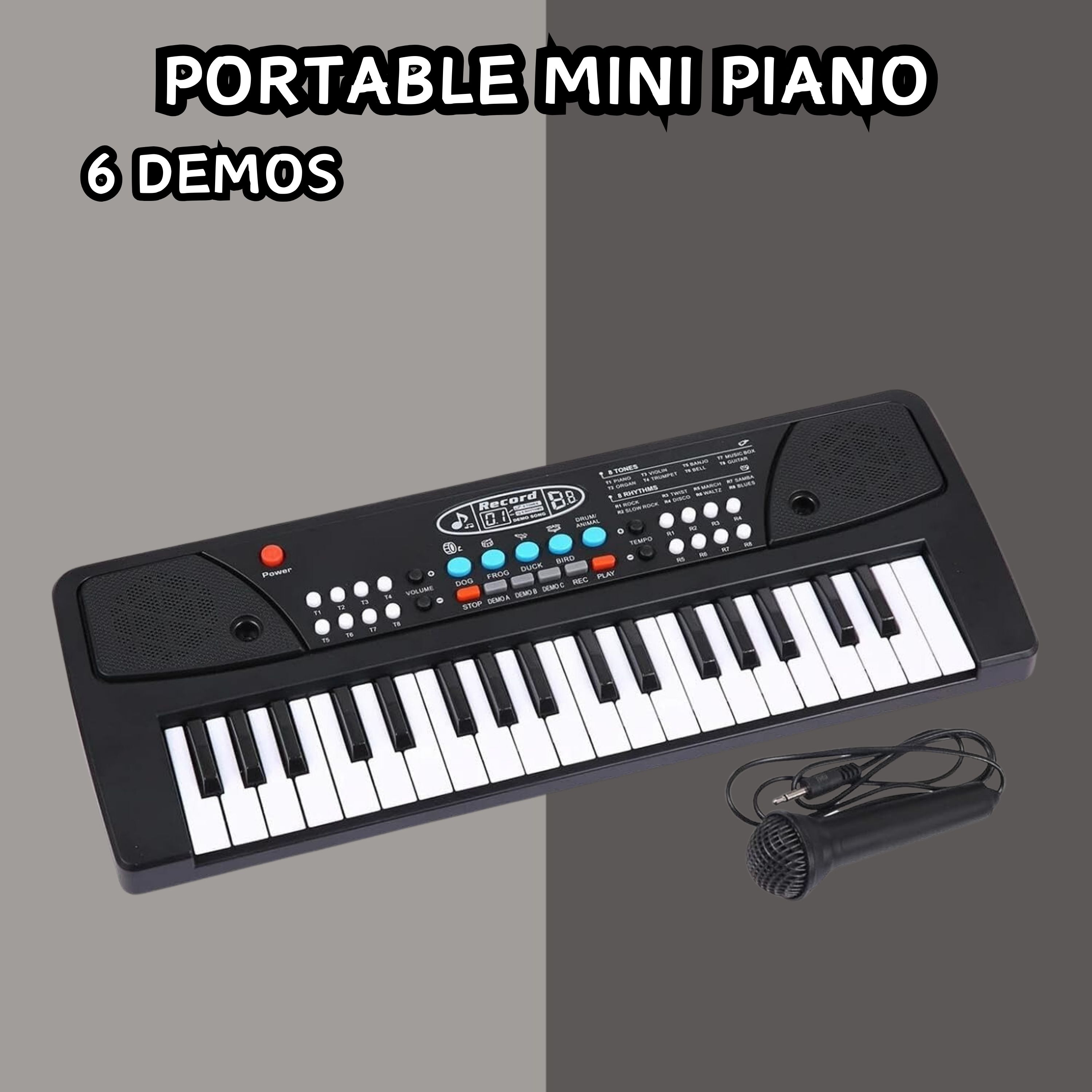 sacro (Piano Keyboard) Toy with 37 Key, Recording and Mic, Adapter for DC Power E302 (Piano Keyboard) Toy with 37 Key, Recording and Mic, Adapter for DC Power E302 Analog Portable Keyboard-picture-31