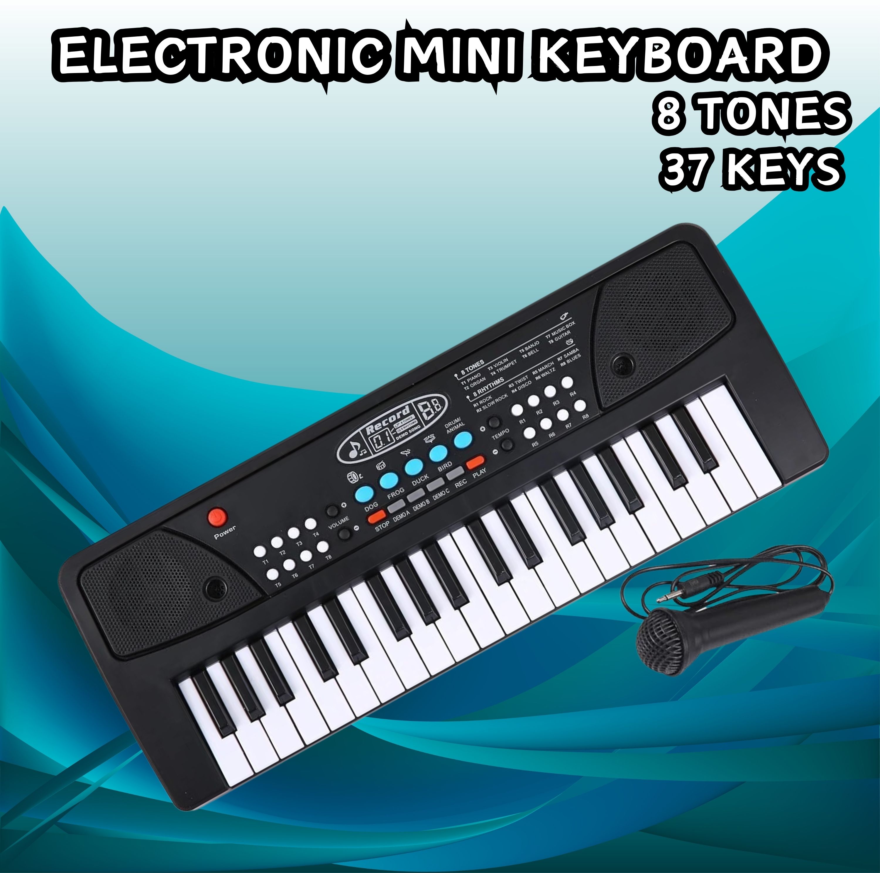frony (Piano Keyboard) Toy with 37 Key, Recording and Mic, Adapter for DC Power A277 (Piano Keyboard) Toy with 37 Key, Recording and Mic, Adapter for DC Power A277 Analog Portable Keyboard-picture-10