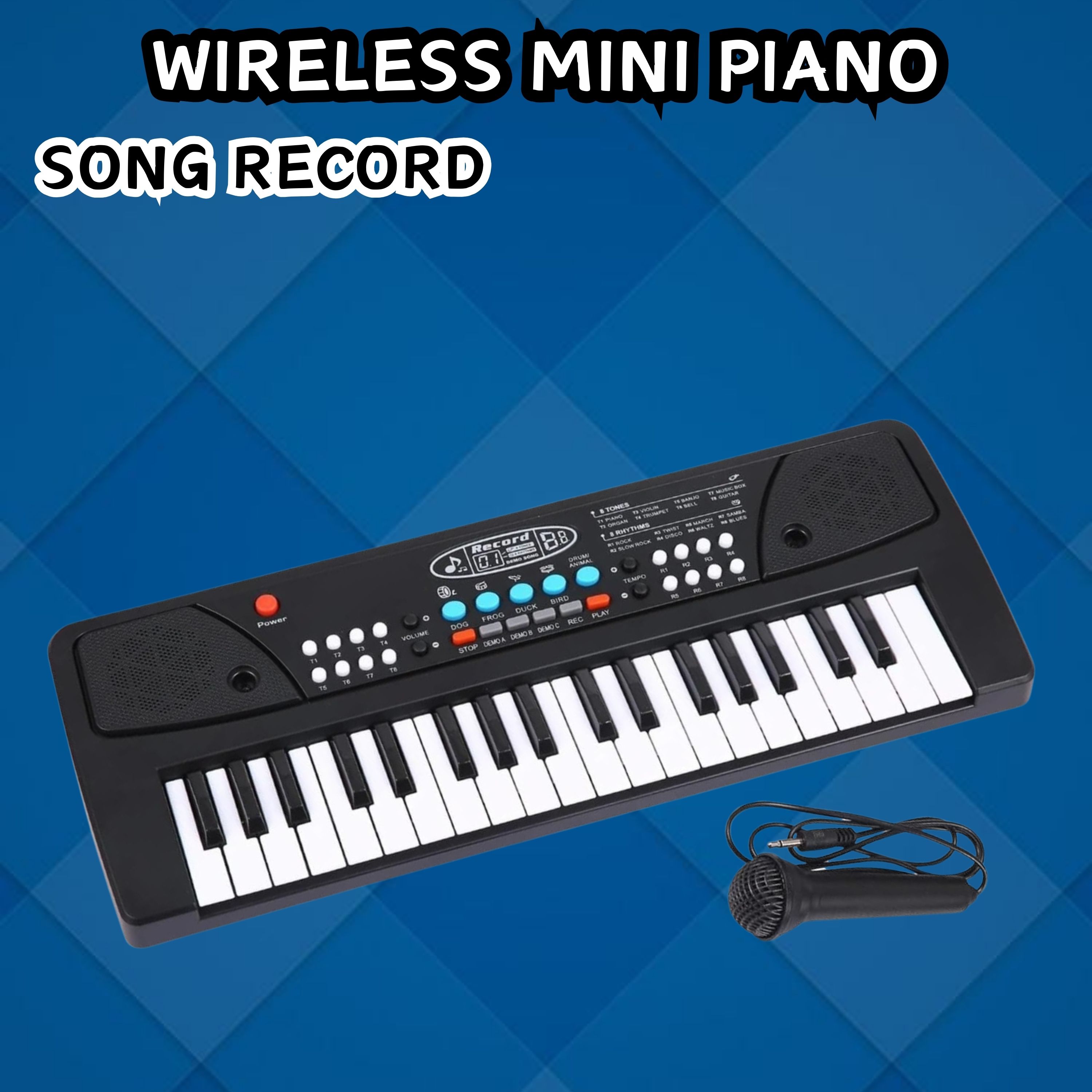 sacro (Piano Keyboard) Toy with 37 Key, Recording and Mic, Adapter for DC Power E290 (Piano Keyboard) Toy with 37 Key, Recording and Mic, Adapter for DC Power E290 Analog Portable Keyboard-picture-26