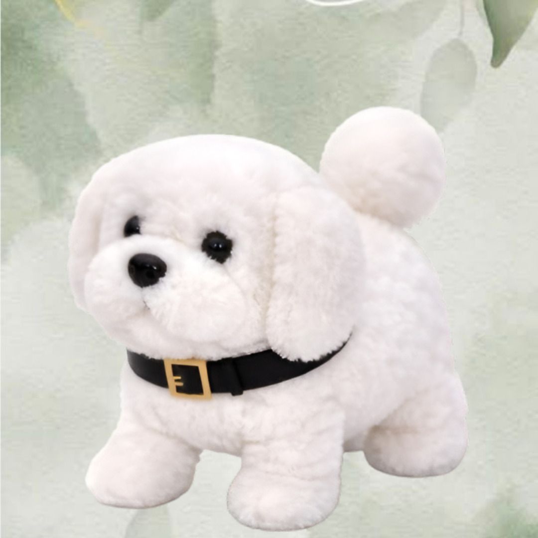 Interactive Walking Dog Plush Toy with Soft Fur and Fun Barking Sounds-image-0