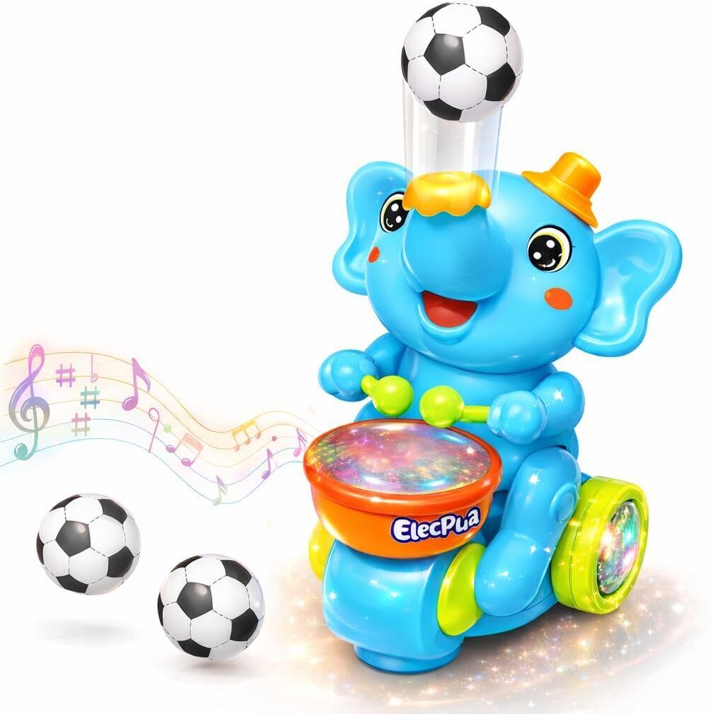 ar kids toys Drummer Elephant Levitating Ball Toy for Kids with Flashing LED Lights and Music-picture-25