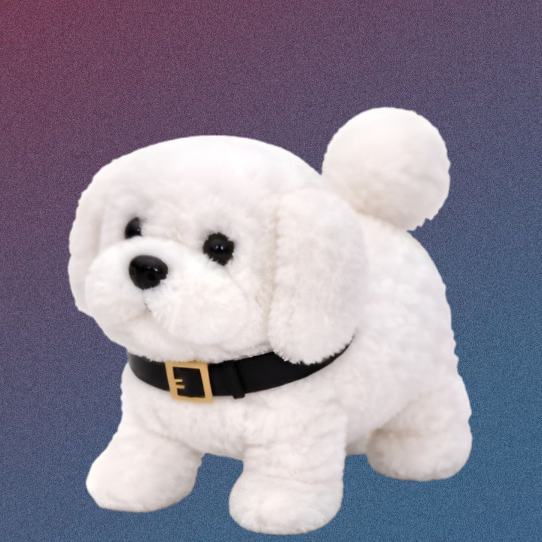 Interactive Walking Barking Plush Puppy Dog Toy with Wagging Tail for Kids-image-28
