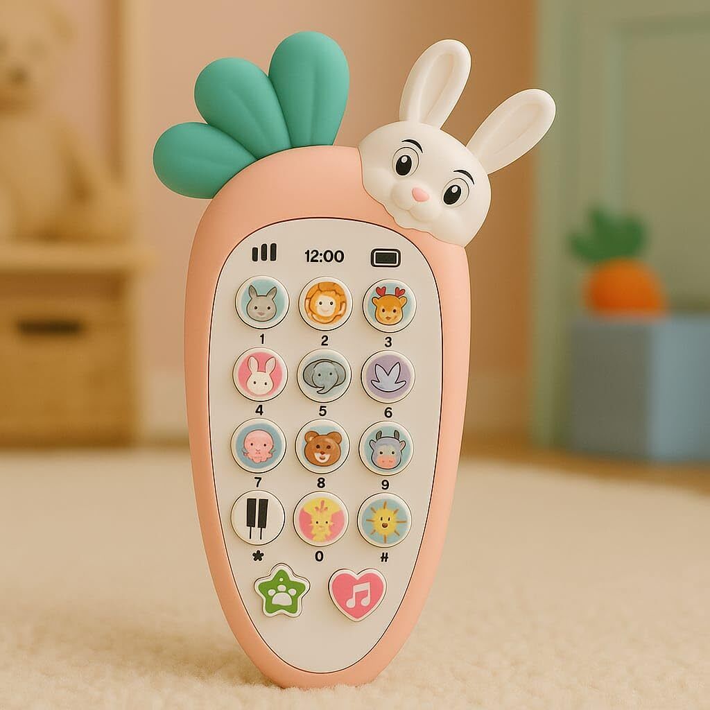 zinku Rabbit Bunny –Radish Style Mobile with Music, Animal Sound, Light & 20 Songs-picture-31