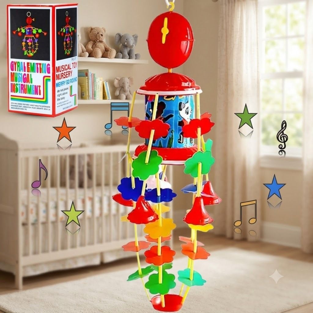 prajapati palace Musical Rotating Jhoomer New Born Baby Toys-picture-15