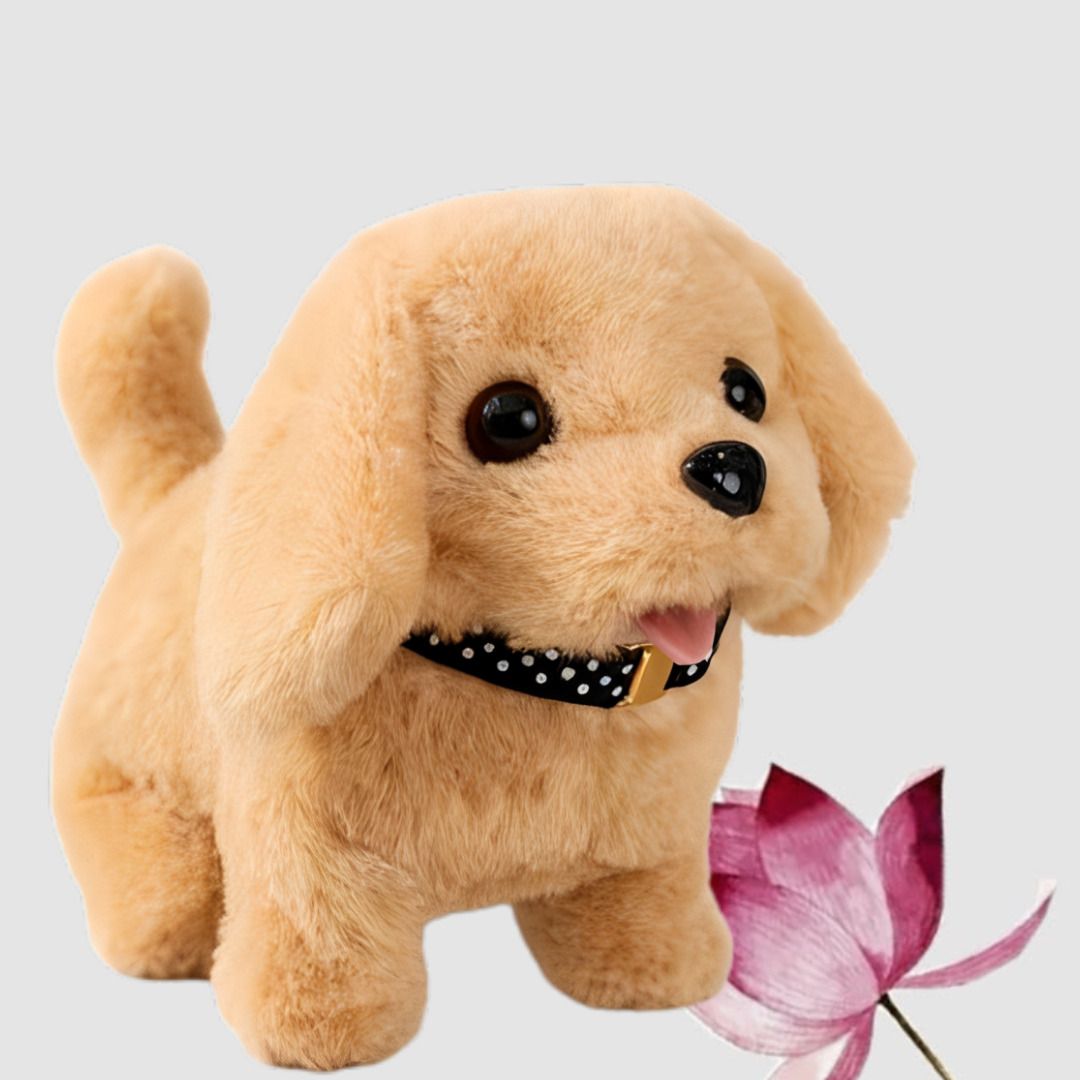 falcone Kids Interactive Walking Dog Plush Toy with Realistic Barking Sound Effects-picture-13