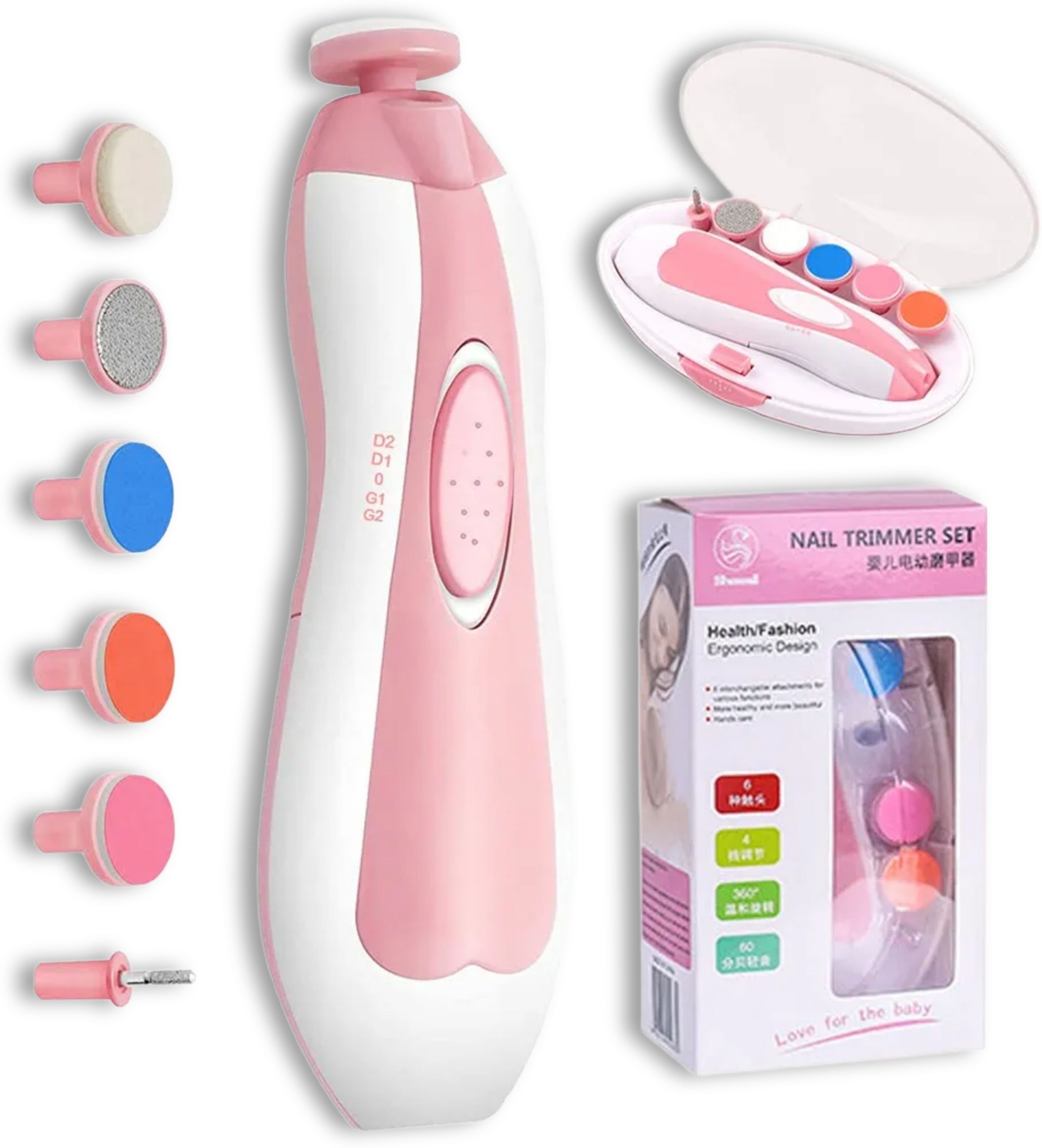 navdevi enterprise Baby & Mother Electric Nail Trimmer Filer Electric Grinder Set Manicure Kit-picture-16