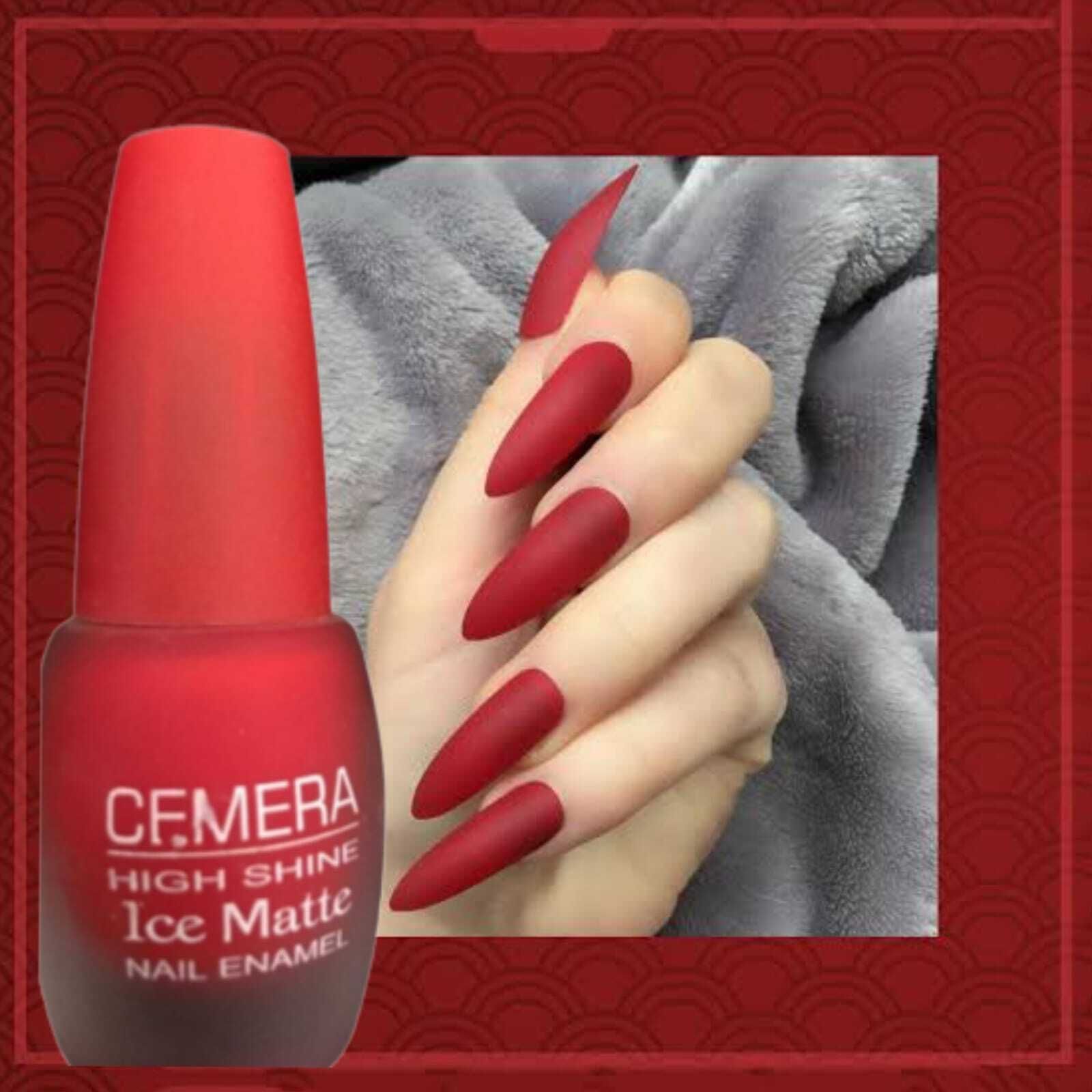 Red Super Velvet Matte Nail Polish Online Buy Red-image-0