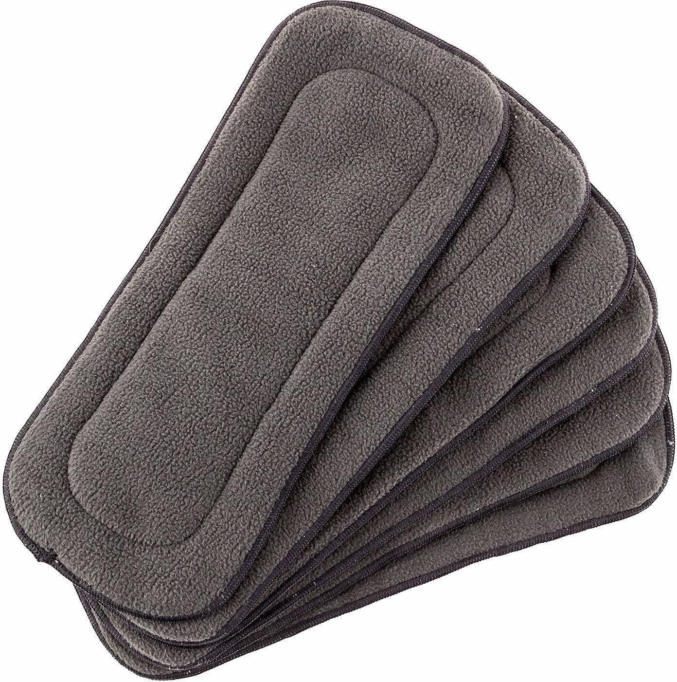 mummamia (Set of 5) Premium 5 Layers Bamboo Fibre Charcoal Reusable Diaper Inserts-picture-22