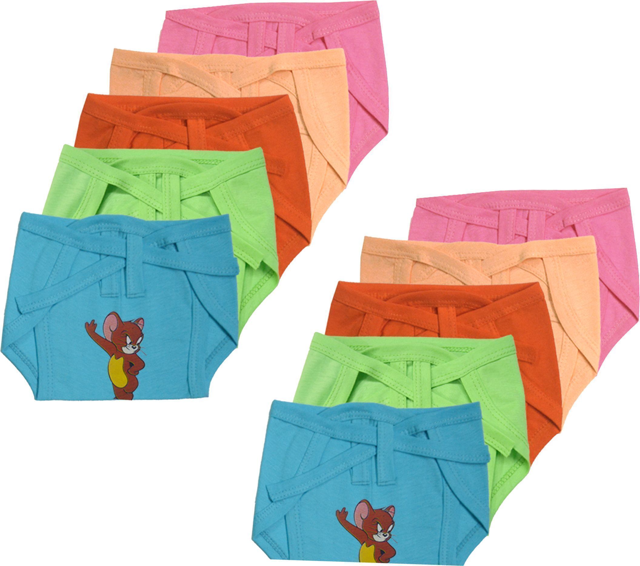 don care Single Layer Cotton Infant Cloth Nappy Pack of 10-picture-35